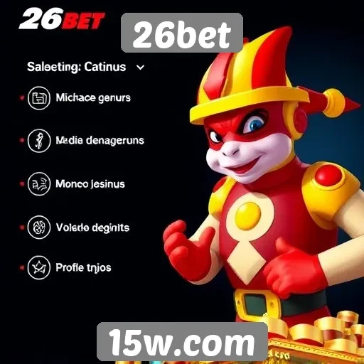 Análise das características do site de jogos 26bet